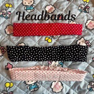 Handmade super cute Pokadot head bands that are perfect for the summer!!!